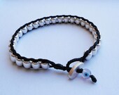 Wrap Bracelet - Silver Plated round beads