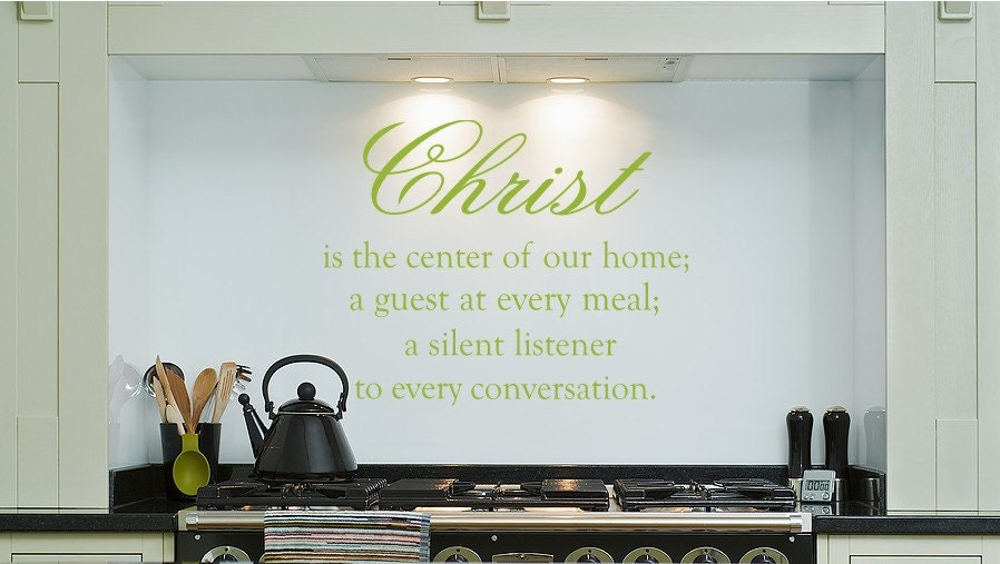 Decal Christ is The Center Vinyl Wall Art