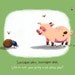 dung beetle & piggy - sketch digitally coloured - Art Print - Cartoon - wall art