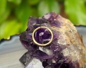 Small 14K Solid Yellow Gold Hoop Earring/Nose ring 20 gauge 8.5mm (7mm inner diameter)Cartilage/tragus/helix