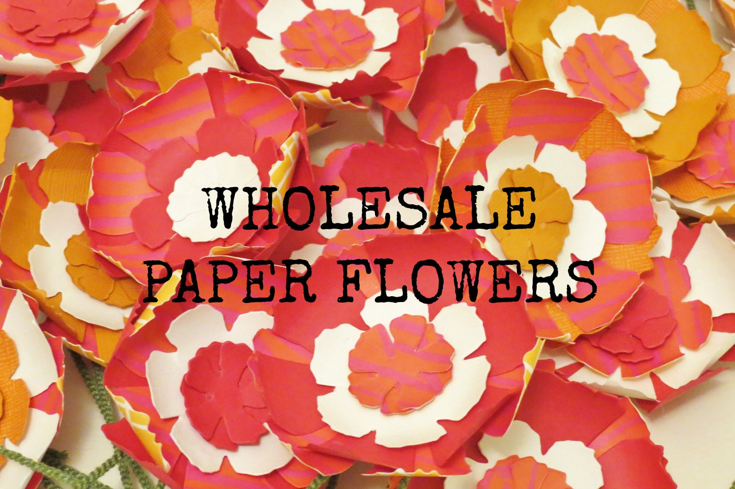 100 Wholesale Bulk Paper Flowers for Wedding Receptions Holiday Parties and Large Events Mix and Match