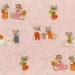 Heather Ross Fabric Nursery Versery, country mice in pink, 1/2 yard