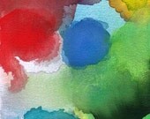 Watercolor Painting, Dance in the Clouds