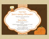 Autumn Owl - Hoot Hoot - Neutral Baby Shower Invitation (Boy or Girl) Il_170x135
