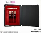 British Telephone Box, Booth iPad 4 Case / iPad Retina Cover / New iPad Case / iPad 2 / iPad 3 Smart Cover / Flip Case / Magnetic Smart Case