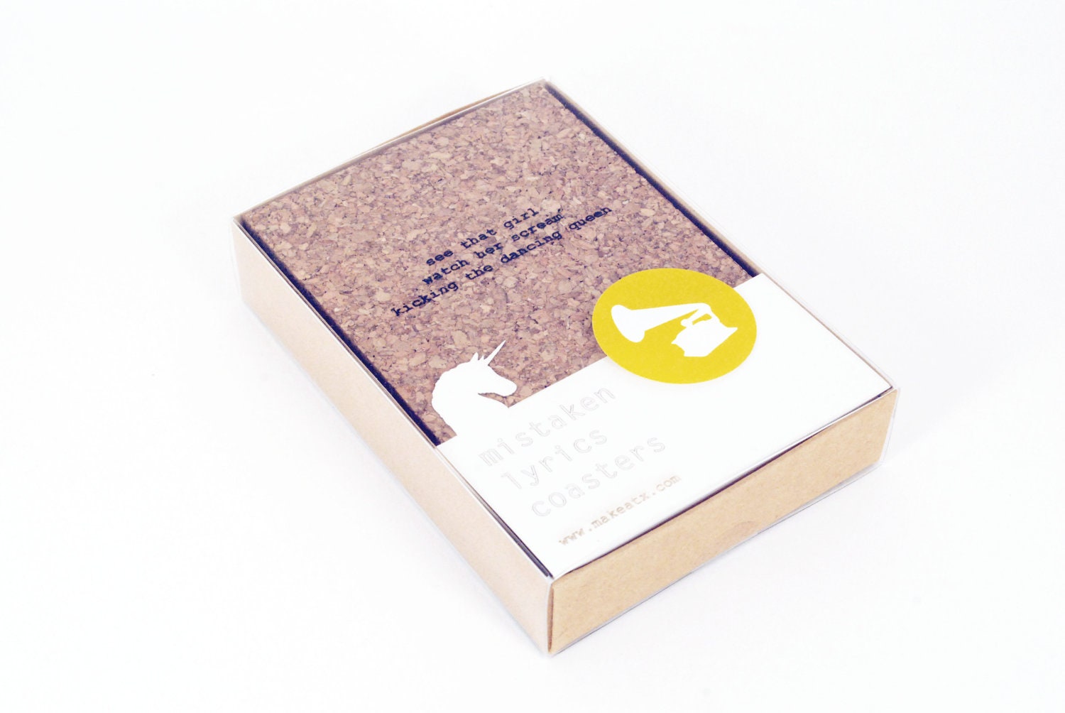 mistaken lyrics coaster set : five greatest hits coasters with silly song lyrics