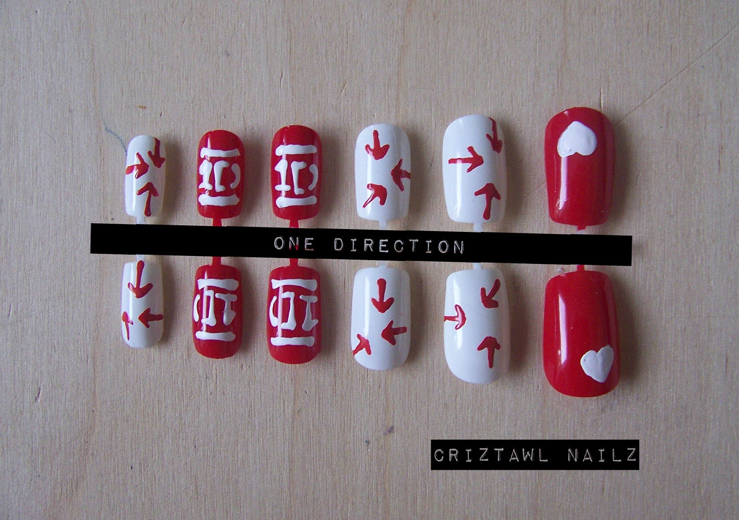 One Direction Nail Art Set