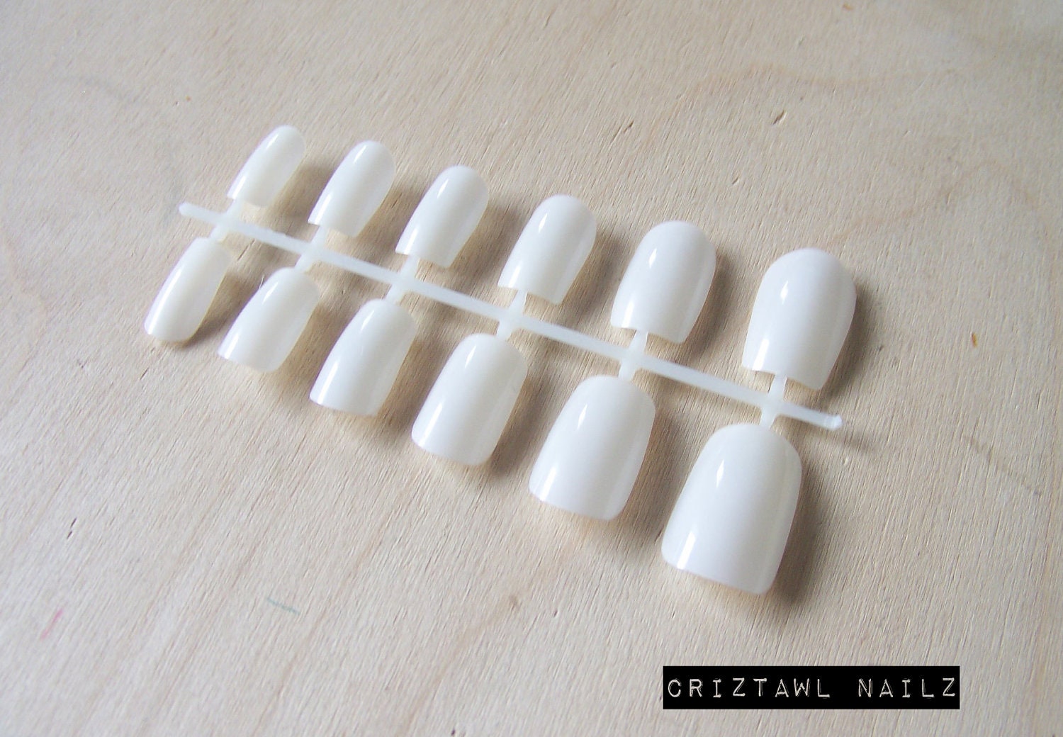 10 Natural Blank Nail Art Spines