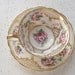 antique gold tea cup and saucer set, Jackson and Gosling Grosvenor Ye Olde English, vintage 1920's pink rose hand painted,RESERVED 4 olive