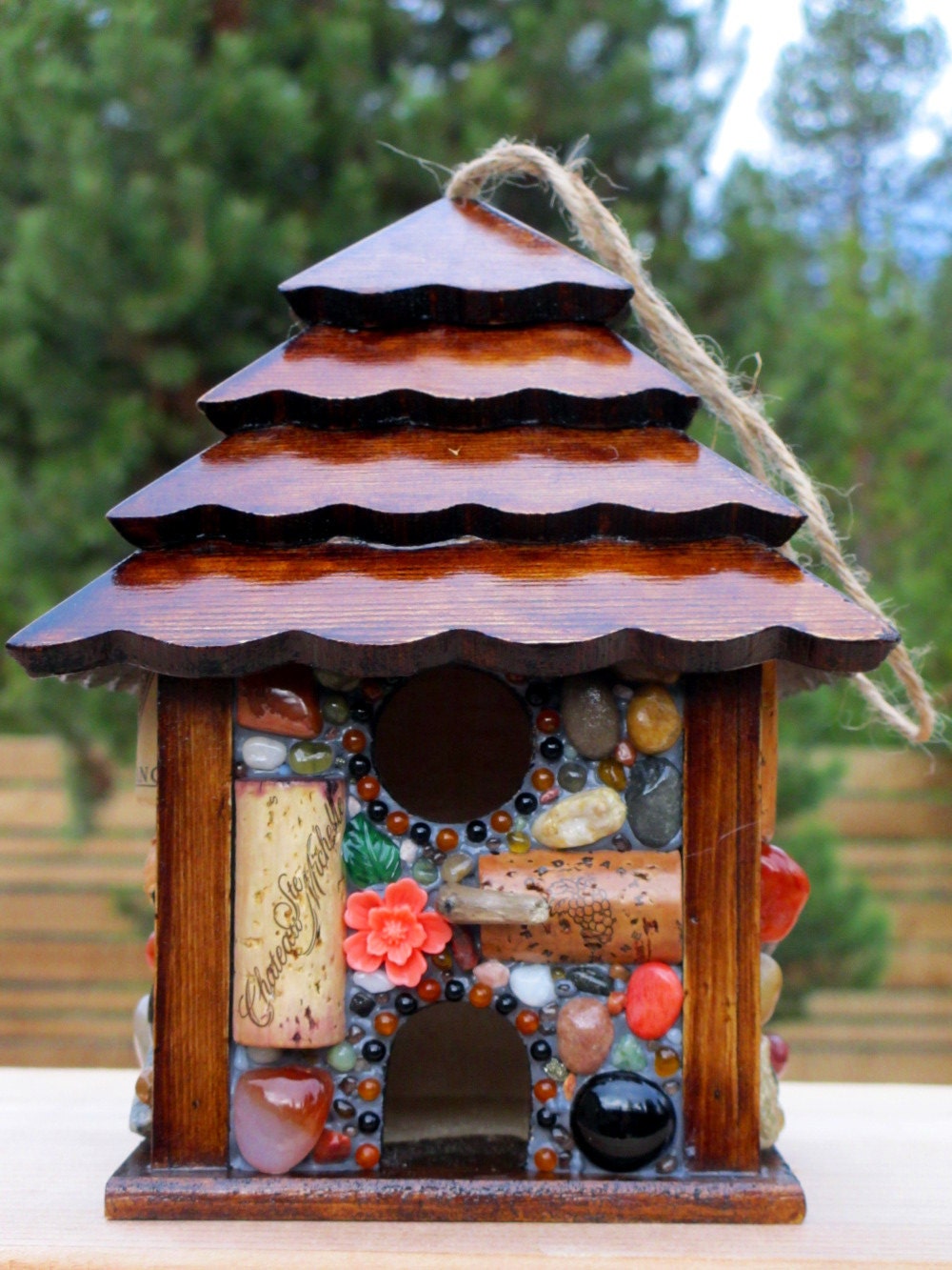 Mosaic Birdhouse for the outdoors