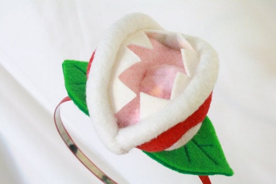 Piranha Plant fascinator headband