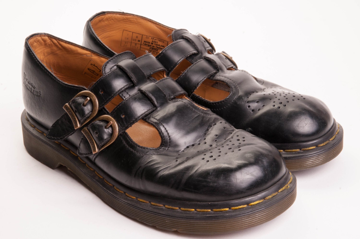 Dr. Marten Black "Mary Jane" Shoe