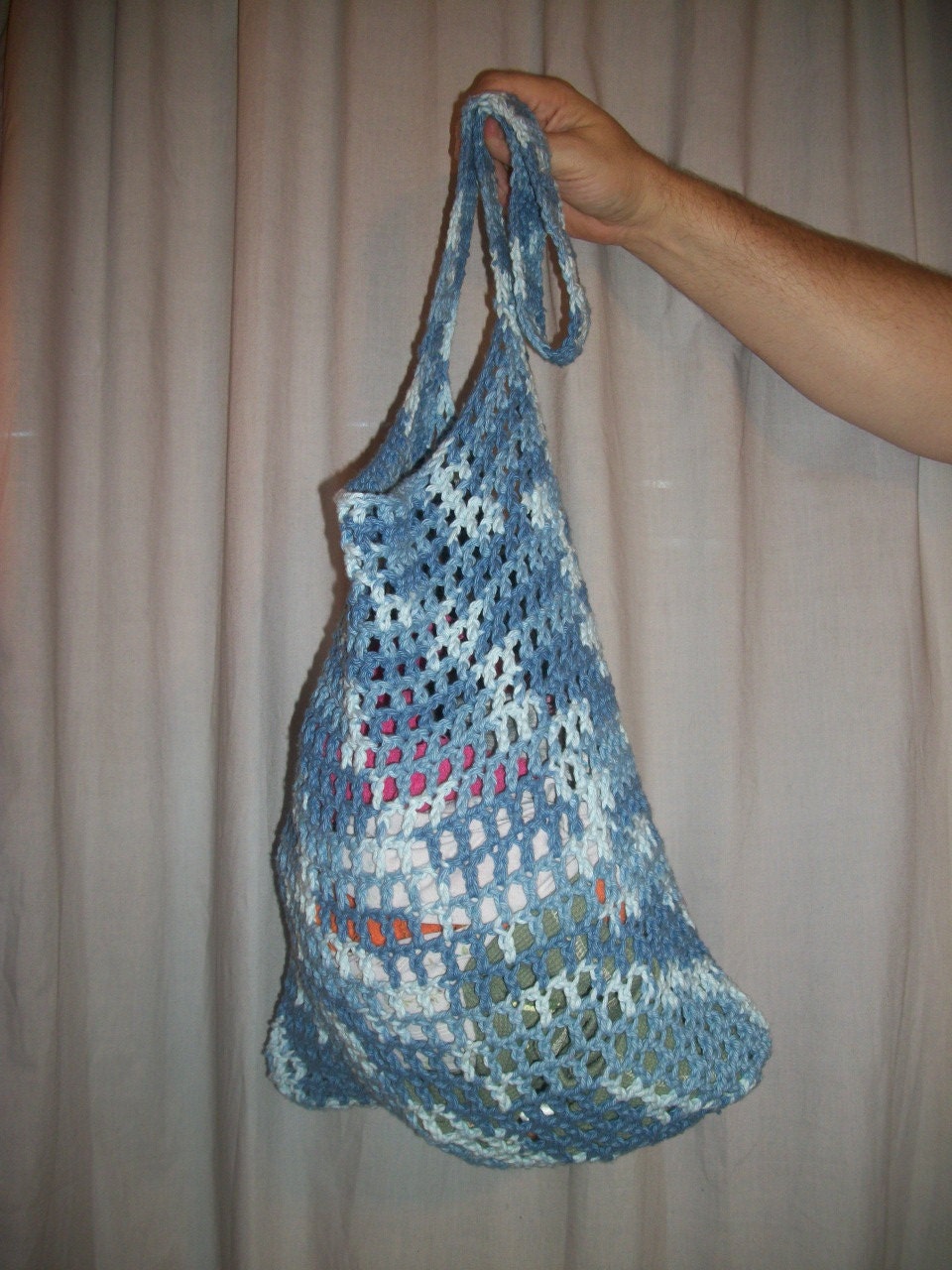 100% Cotton Reusable Mesh Grocery Tote