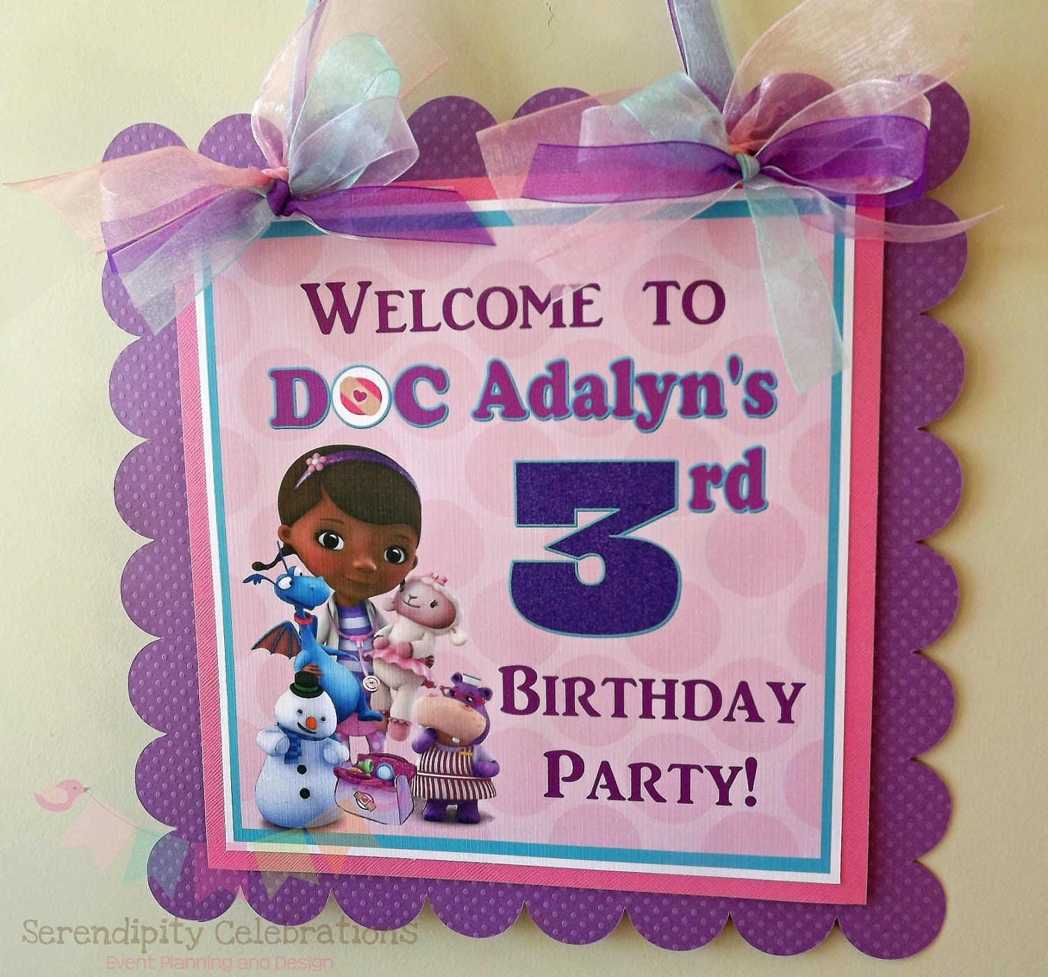 Doc Inspired: Door Sign, Party Sign