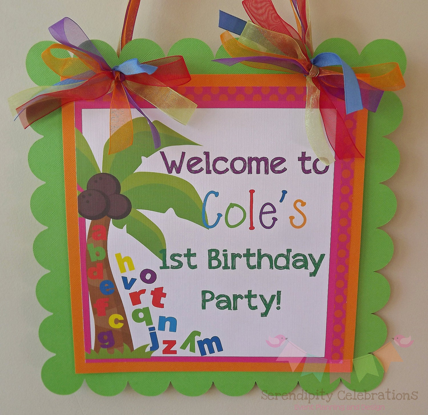 Chicka Chicka Boom Boom Inspired: Door Sign, Party Sign Il_170x135