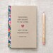 Mini Sketchbook & Pencil Set - Designers - Oscar Quote - Stocking Stuffer, Eco Friendly Journal
