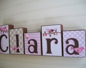 Name Blocks .M2M Pottery Barn Kids Penelope. Nursery Name Blocks . Nursery Decor . Baby Letter Blocks . Wood Name Blocks . Bedding