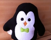 MADE TO ORDER - Penguin Plushie with Bow Tie