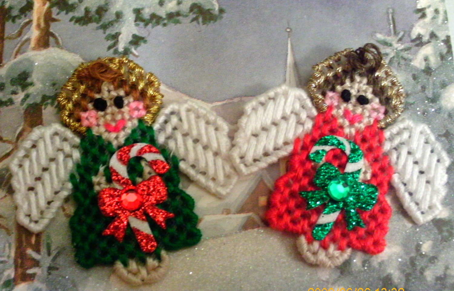 Legend Of THe Candy Cane Angel Brooch