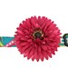 Dog Collar Flower Accessory - Pink  Daisy Detachable Flower