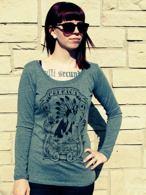 Women Boston Terrier Tea Party Scoop Long Sleeve Shirt Available in S-M-L-XL-2XL FREE shipping