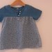Vintage French girl's floral cotton top and trousers