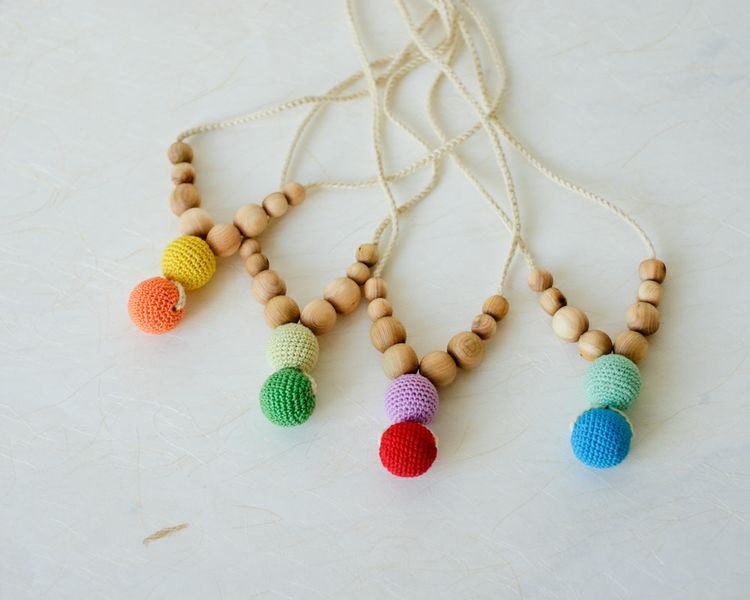 Modern Mama Nursing Necklace / Teething Necklace - Choose Your Color