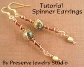 Bead and Wire Wrap Earring Tutorial - Spinner Earrings