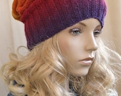 knitted multicolor kauni lace beani cap/hat