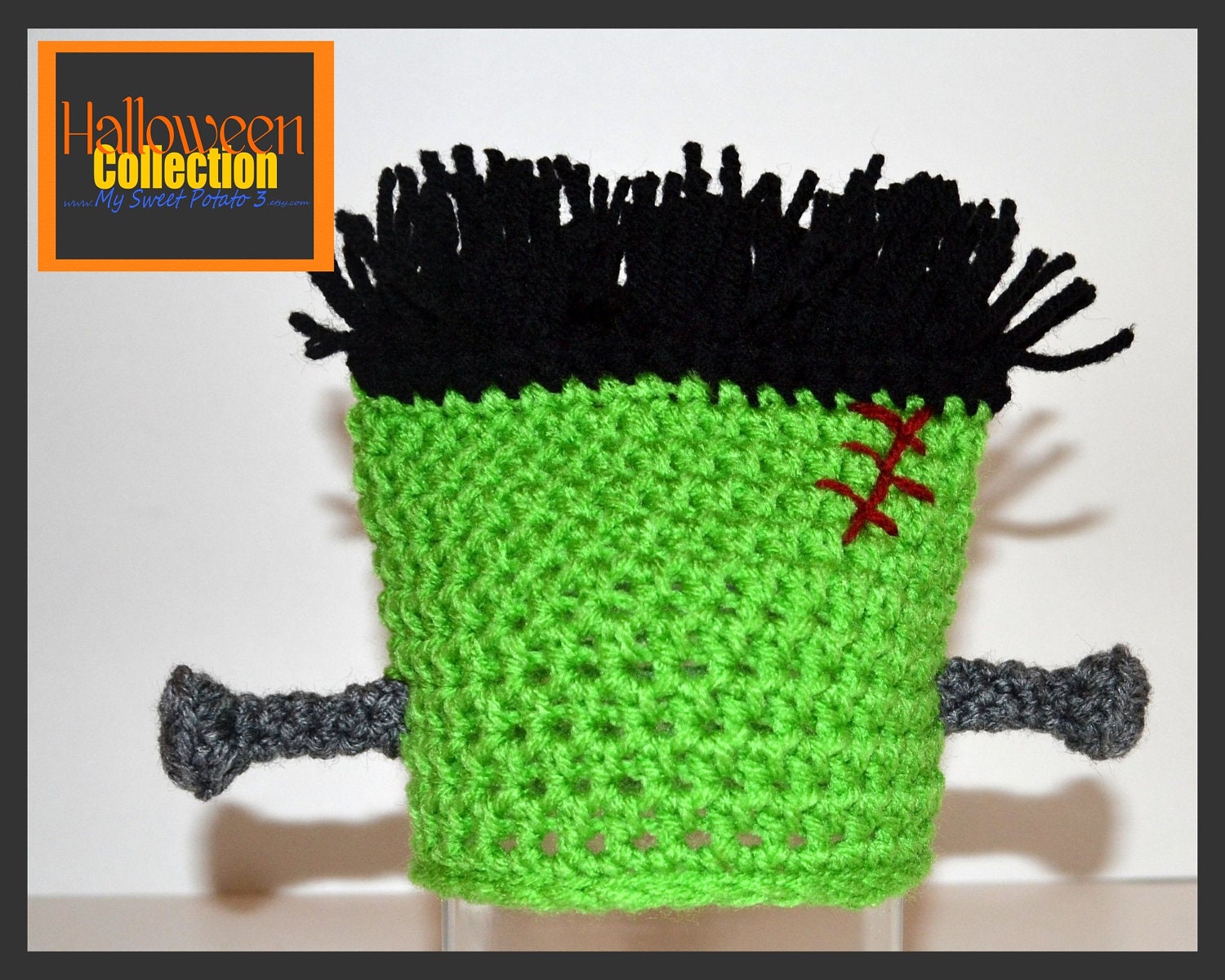 Frankenstein Hat - Crochet