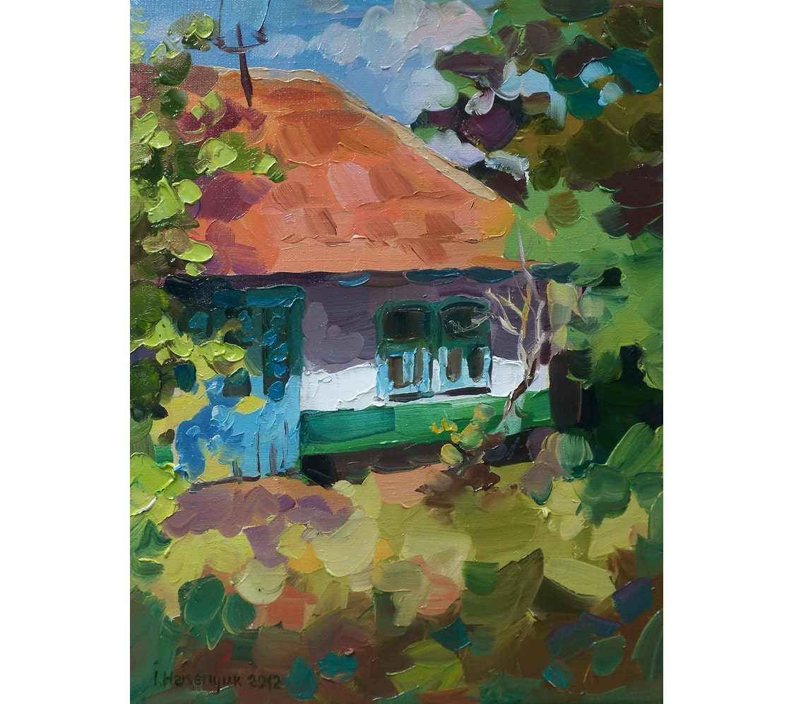 Original Oil Painting of home 157'' x 118'' by MissBlackEyes