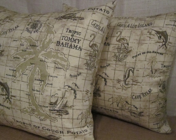Decorative Pillow Cover in Tommy Bahama Indoor/Outdoor Fabric