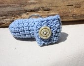 Lip Balm Cozy, lipstick Key Chain,  Crocheted Key Chain