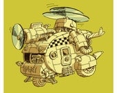 Whirlygig  Print: The Cabbiecopter