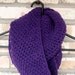 Ayla Wool Infinity Scarf in Purple
