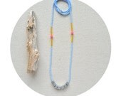 HALF OFF The Satellite Series in Powder Blue- Ethiopian Aluminum and Vintage Sequins