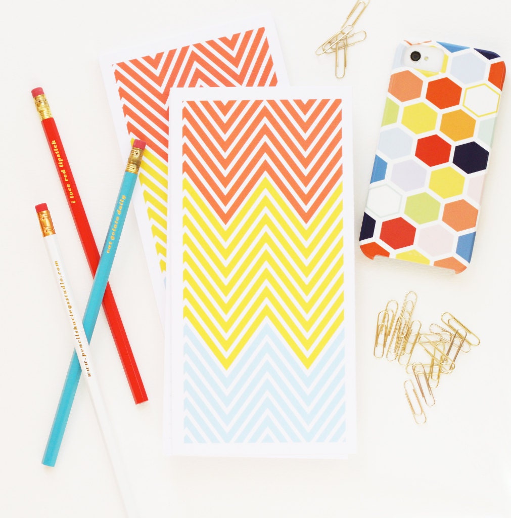 Afghan Chevron Custom Notepad