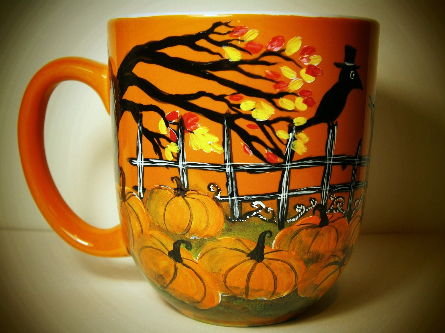 Pumpkin Patch - Beautiful Fall Colors 14-ounce coffee mug