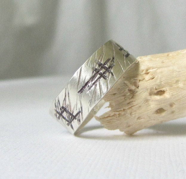 Rustic Sterling Silver Band Ring
