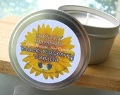 Black Rasberry Vanilla Scented 8 oz Tin Soy Wax Candle