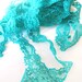 Stretch lace - lace ribbon - emerald green, green lace, stretchy - 1/2 inch wide, make headbands - 10 yards