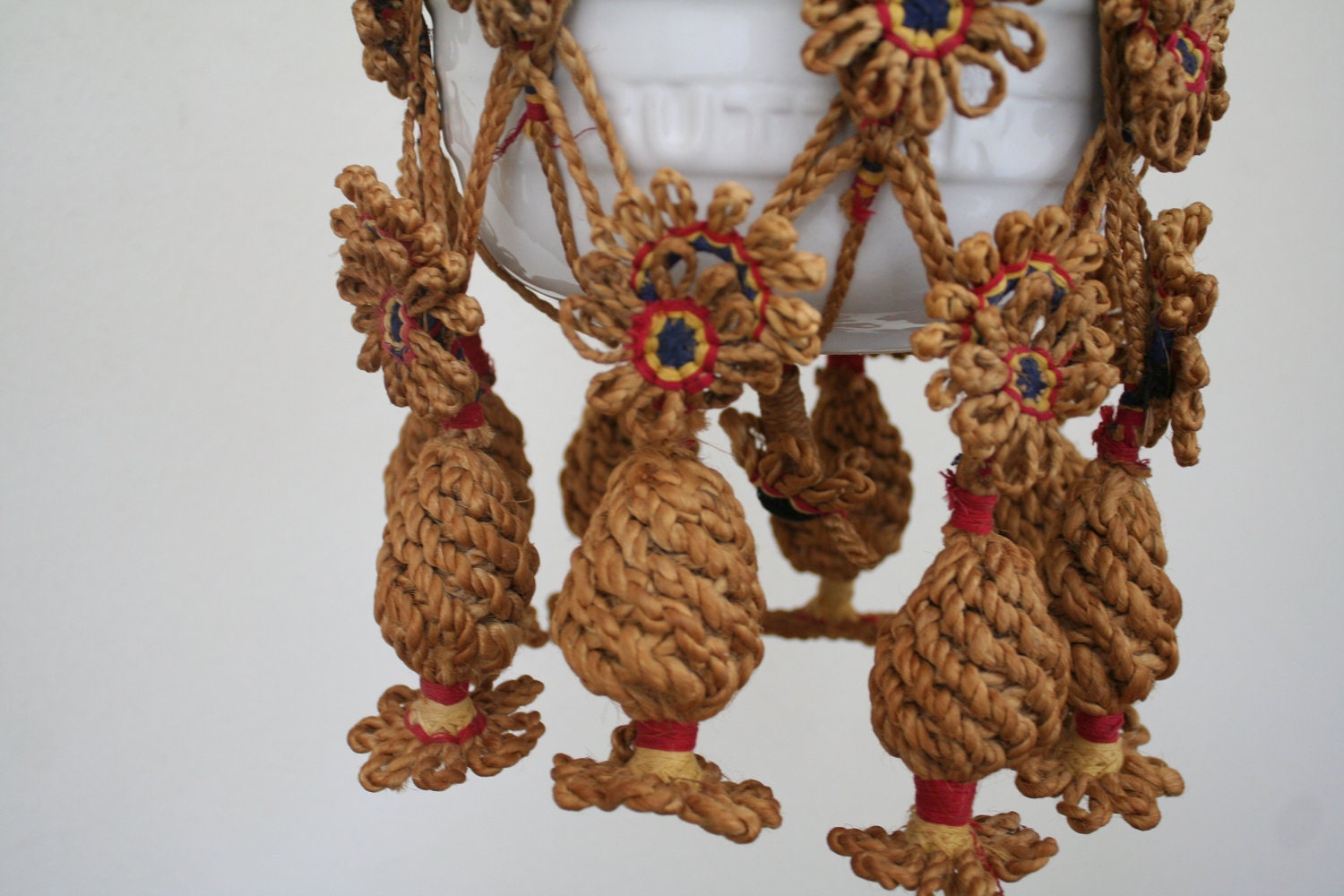 hanging floral Macrame planter