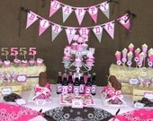 diy Cowgirl Birthday Party PRINTABLE Deluxe Package pink brown hot pink horse boots Western Il_170x135