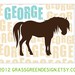 Custom Horse Silhouette Print 8x10