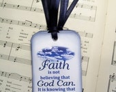 Bookmark Set of 6 Faith is Not Believing That God Can Tags Ben Stein Quote