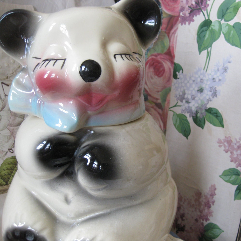 Teddy Bear Cookie Jar - Retro