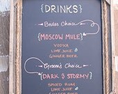 Barnwood Chalkboard Frame16x20 - Rope