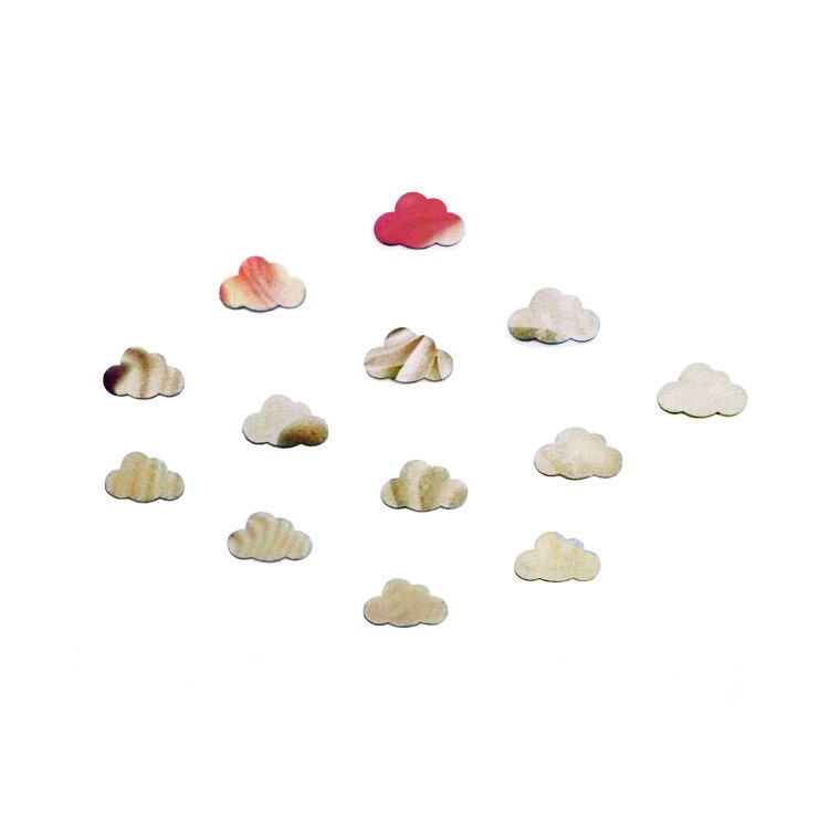 Cloud Punches/Cloud Die Cuts/Cloud shapes - Magnolia and sage - 100
