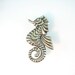 RESERVED FOR W // Petite Sterling Sea Horse Pin Silver Mexico Early Mark 1930s Art Deco Jewelry