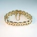 Panetta Gold Tone Bracelet Smooth Geometric Shapes Classic 1970s Designer Jewelry